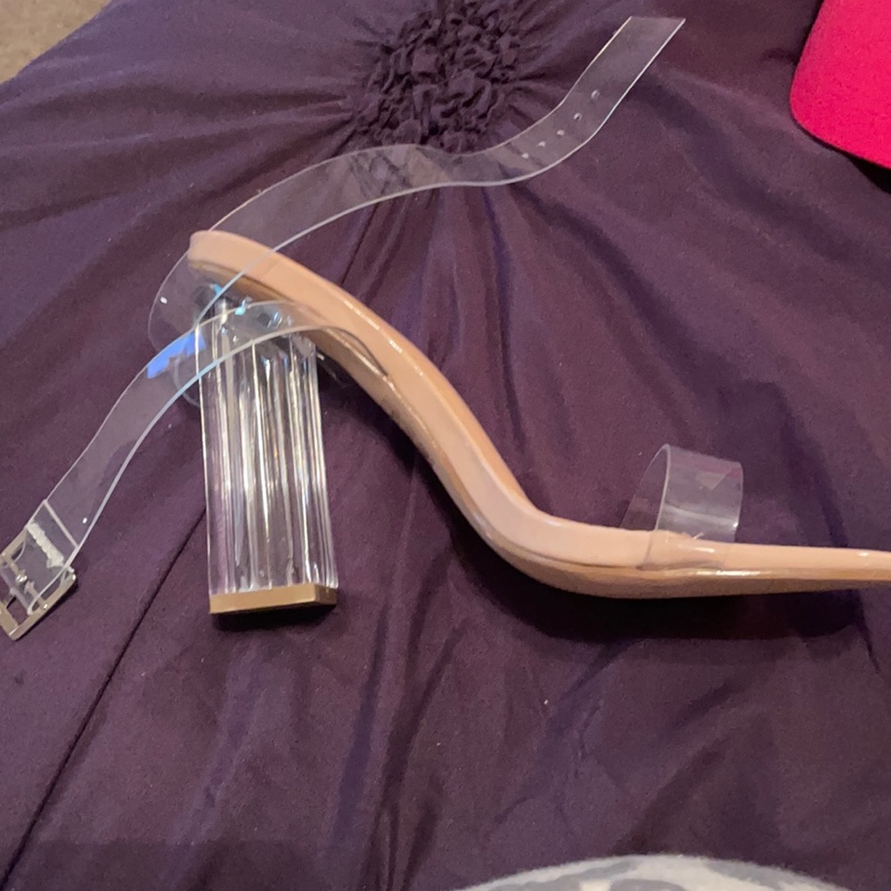 Never worn in the box clear nude heels. Size 7.